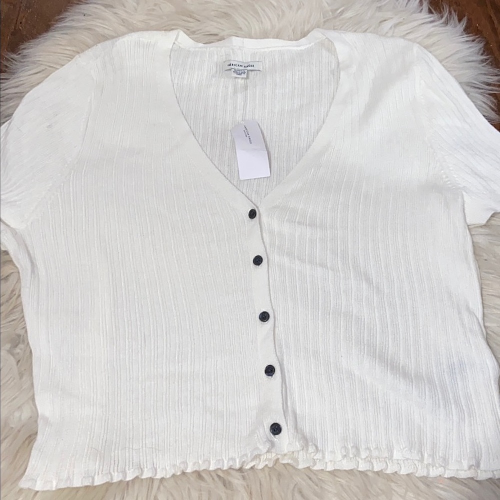 BRAND NEW American Eagle cropped ribbed tee